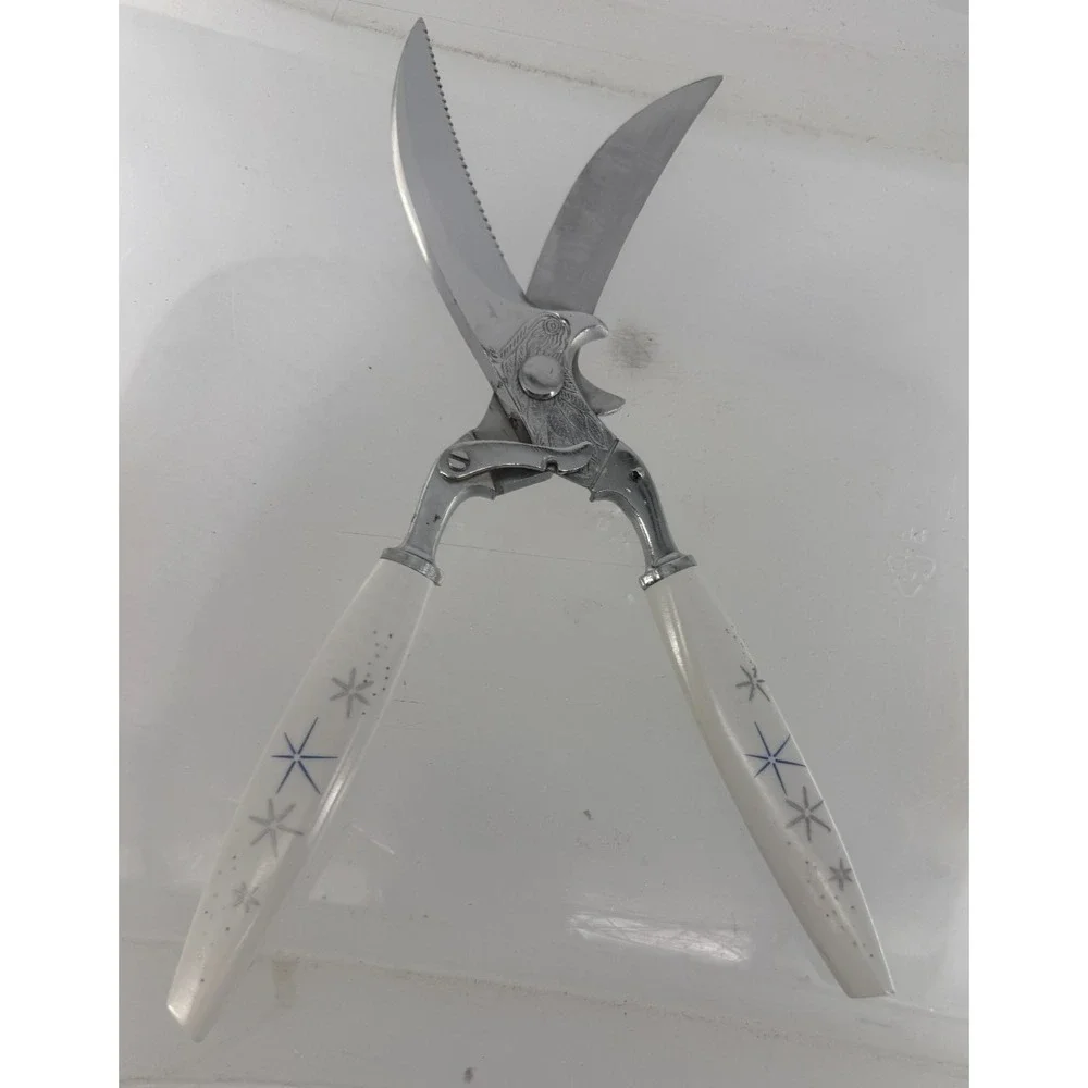 Sheffield Poultry Shears Atomic Starburst Mid Century Modern MCM Vintage Italy